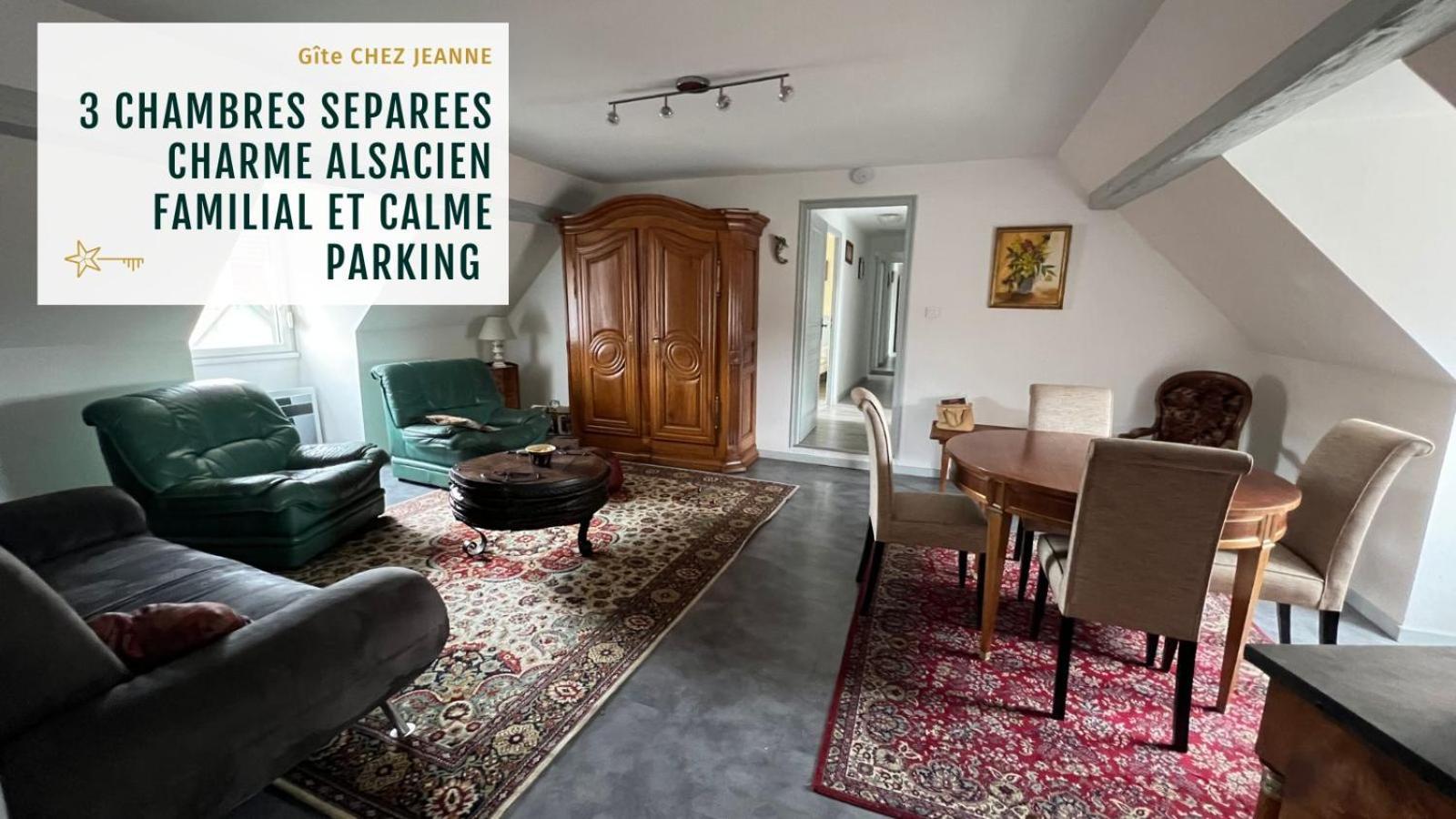 Gite Jeanne Familial - Calme - Parking Ebersheim Esterno foto